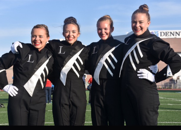 LHS senior Megan LeMaster is one of the members of the LHS Marching Band that was given the position of drum major.