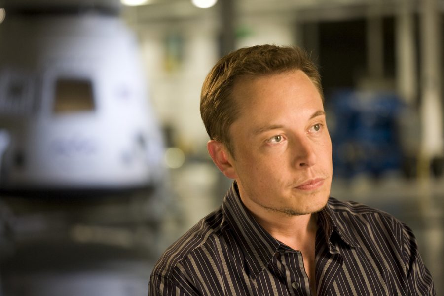 Teslas CEO Elon Musk poses during an interview.