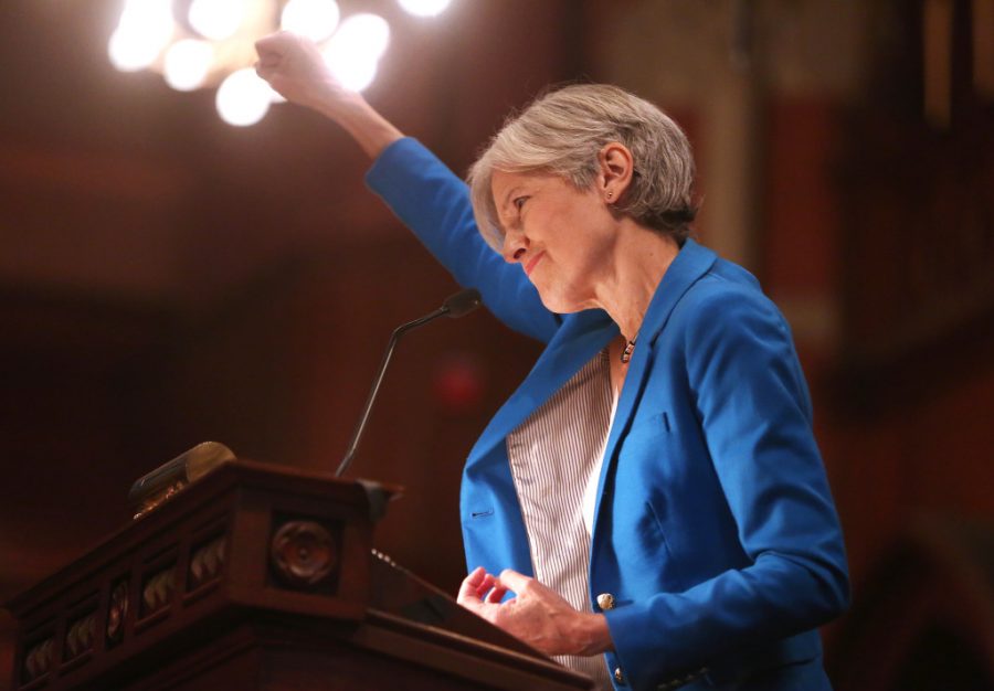 Green Party candidate Jill Stein playing a major role in the recount effort by filing for recount in major swing states and raising millions of dollars to fund the recount.