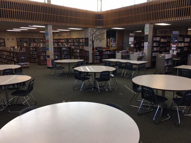 The library is a common gathering place for the LHS early risers.