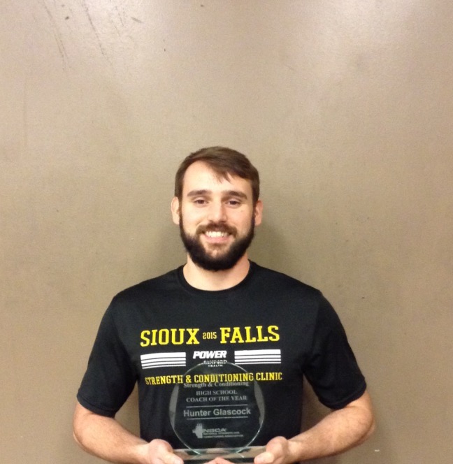Glascock was awarded NSCA Coach of the year in SD.