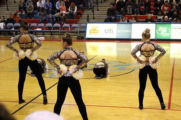 Champion Legacy performs at halftime of the  the LHS vs WHS basketball game on Jan. 26.