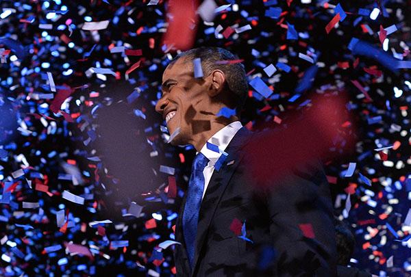 President Barack Obama delivers his victory speech on Nov. 12, 2008 in front of a quarter million people. Obama became the first African-American president in American history. 