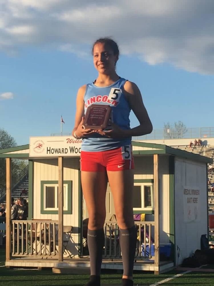 Junior Jasmyne Cooper won the special event at this years Howard Wood Dakota Relays and set the school record.