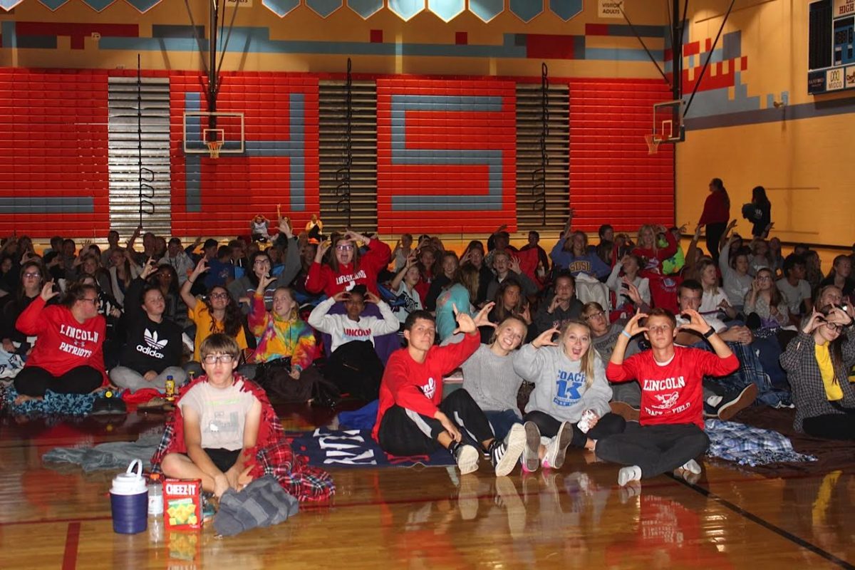 LHS students at new movie night tradition