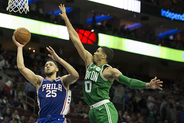 On November 6, 2017, Tatum, 0, and Simmons, 25, battled it out, as their respective teams faced each other.