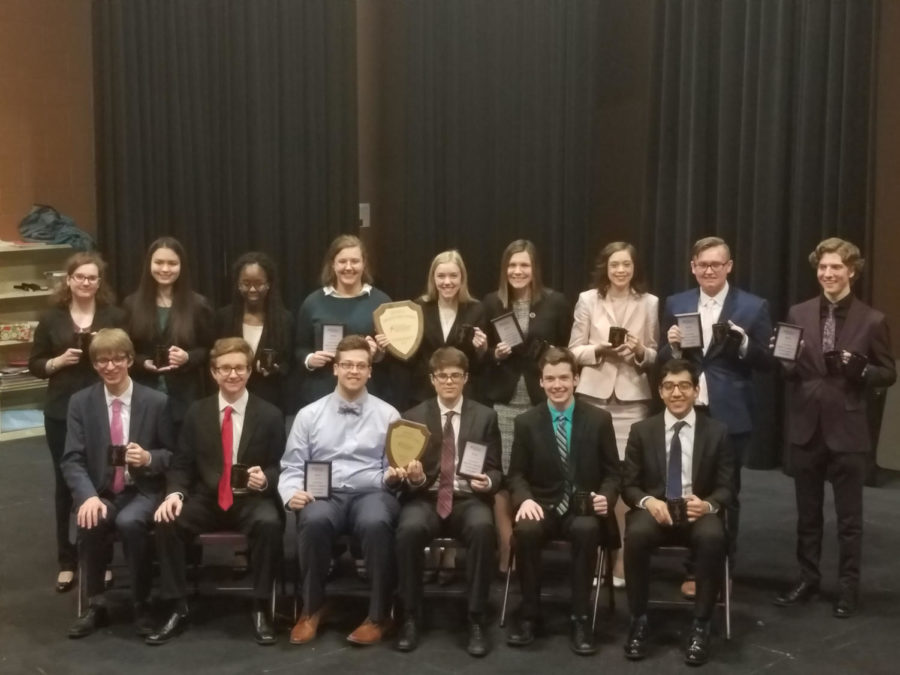 The LHS Debate and Oral Interp teams at the Rushmore District Tournament. Both groups had students who qualified for the National Tournament that will take place this summer in Florida in June. 