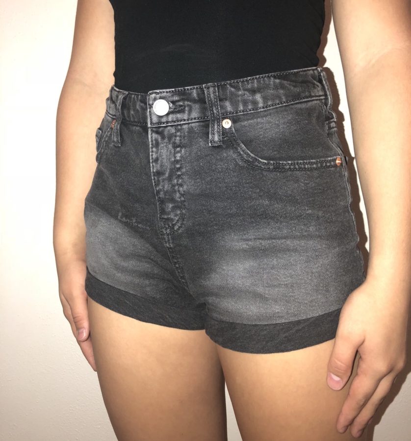 In the student planners the dress code requires shorts to be mid thigh length, but shorts like these are worn all the time. 