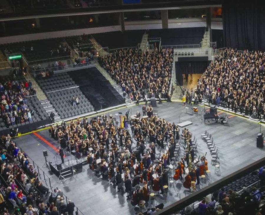 The 2017 All-State Orchestra in Sioux Falls. 