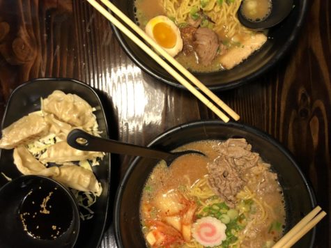 Gyoza, Kimchi Ramen and Char Siu Ramen from Ramen Fuji.