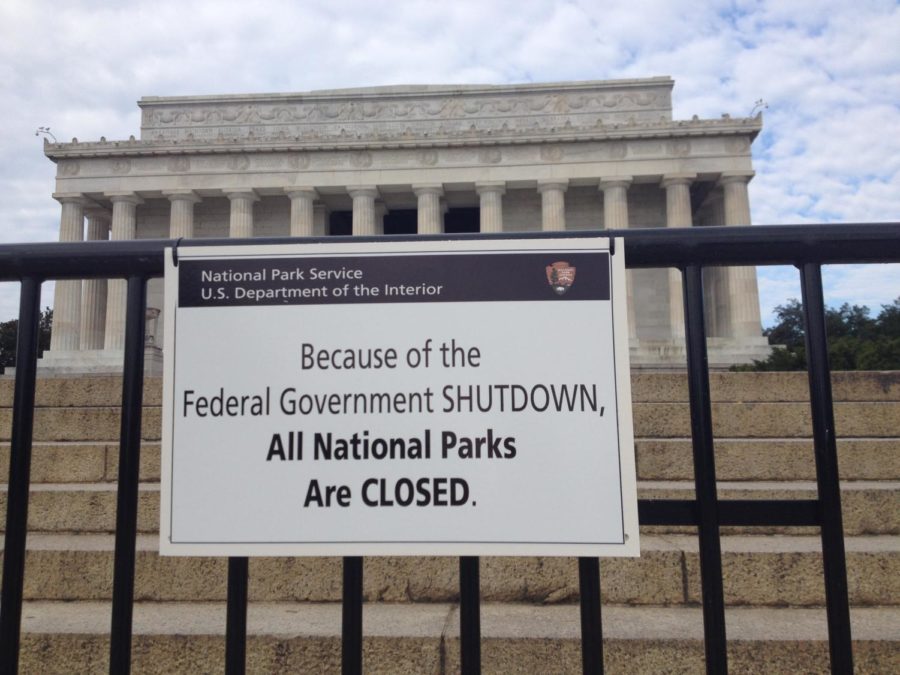 Due to the government shutdown, federal properties are closed.