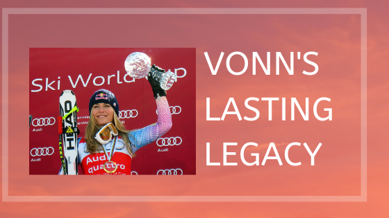 On Feb. 19, 2019, 	
Lindsey Vohns final race at the World Ski Championships in Åre (SWE) ends with a Bronze medal in Downhill, according to her Twitter account. 