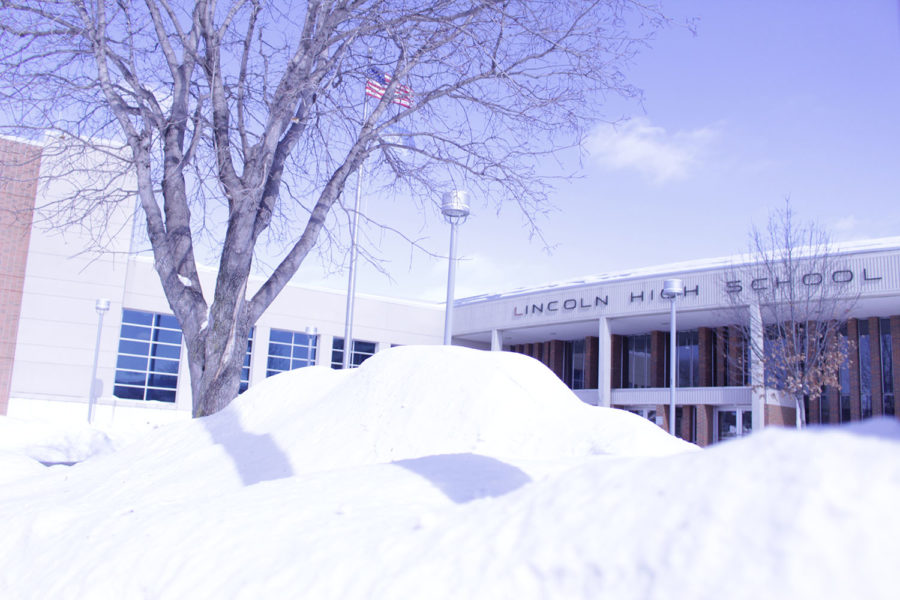 Snow piles up outside LHS, as it tends to do for nine months out of the year.