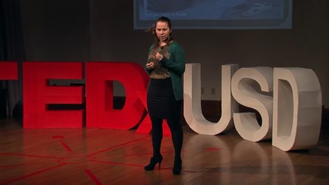 Kristyne Duffy speaks at TEDxUSD last year in Vermilion, SD