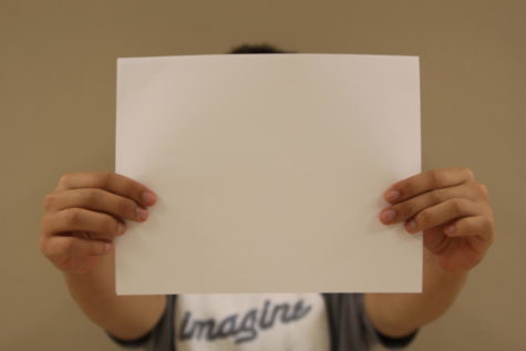 A blank sheet of paper
