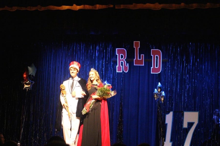 Tim+White+and+Anna+Robinson+won+LHS+Homecoming+king+and+queen+in+2017.