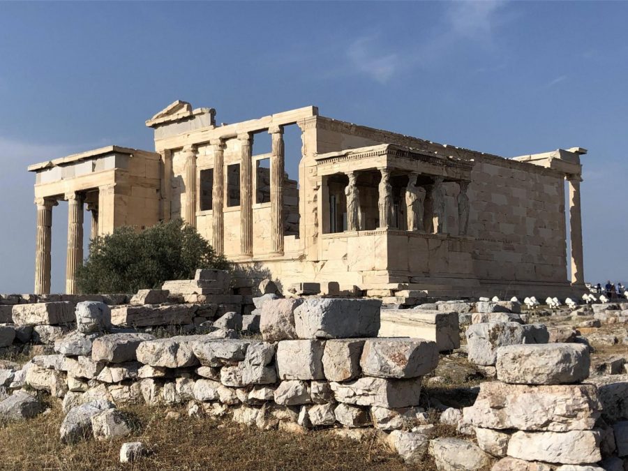 The Parthenon in Athens is one of the many places that Latin students visited in Greece.