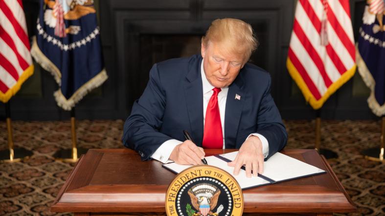 Trump signing sanctions against Iran