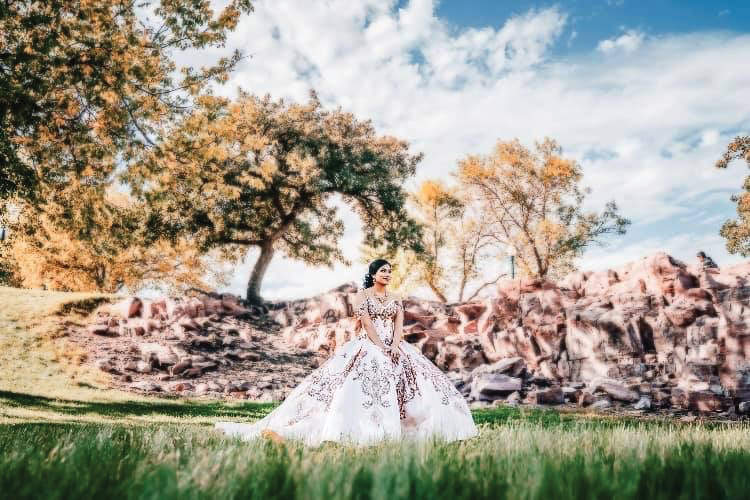 Jimena Hernandez, a freshman at LHS, took several photos to commemorate her day at her Quincinera. Her family shared these photos to give an idea of what her day was like. 