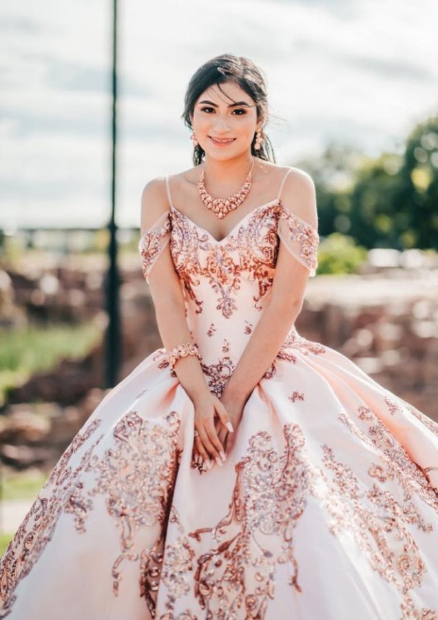 Jimena Hernandez, a freshman at LHS, took several photos to commemorate her day at her Quincinera. Her family shared these photos to give an idea of what her day was like. 