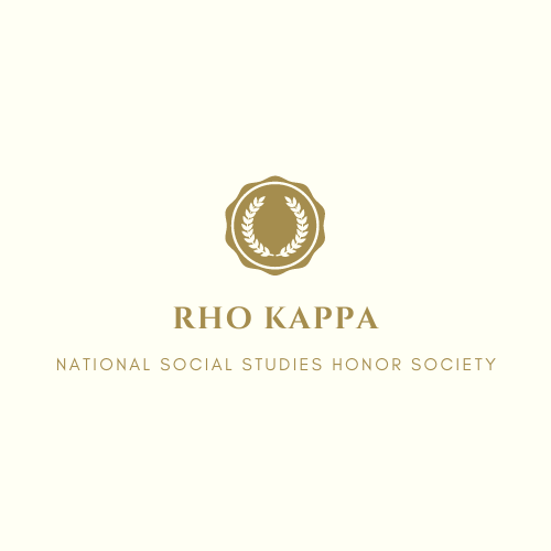 Rho Kappa National Social Studies Honor Society seeks to recognize and promote excellence in history and social studies.