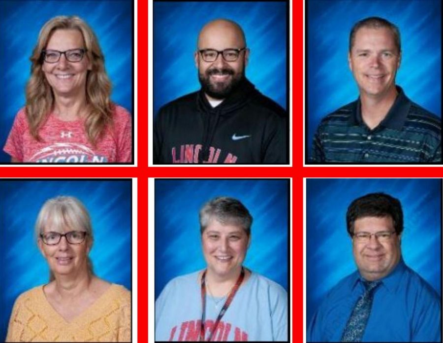 Six teachers from LHS were nominated as Teacher of the Year for the Sioux Falls School District in 2020. Top (from left to right): Sue Bull, Xavier Pastrano, Bradley Newitt
Bottom (from left to right): Janet Flemming-Martin, Cindy Cummins, Mario Chiarello