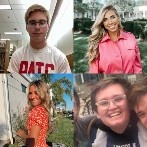 LHS Statesman alumni Slater Dixon, Ellie Brecht, Chloe Crissman and Gage Gramlick.