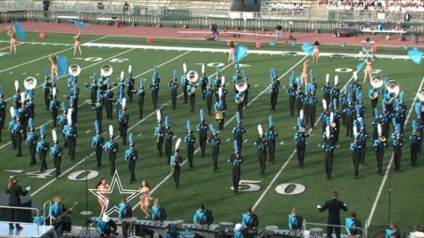 Sept. 18, 2020 homecoming game halftime performance featuring one drummer, LHS senior Mason Endsley.