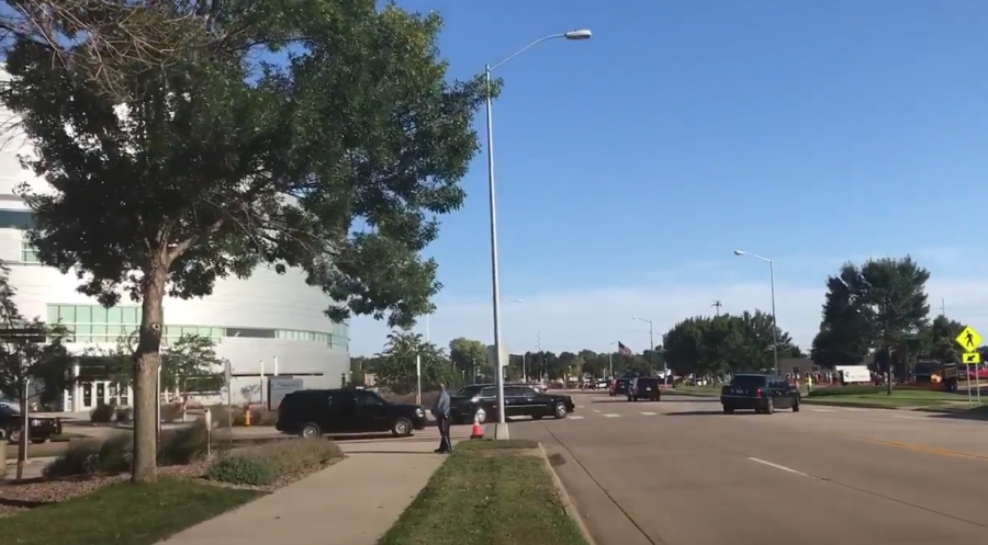 President Trump visited Sioux Falls on Sep. 7, 2018, in the same motorcade used for his recent drive-by outside of Walter Reed Medical Center.
