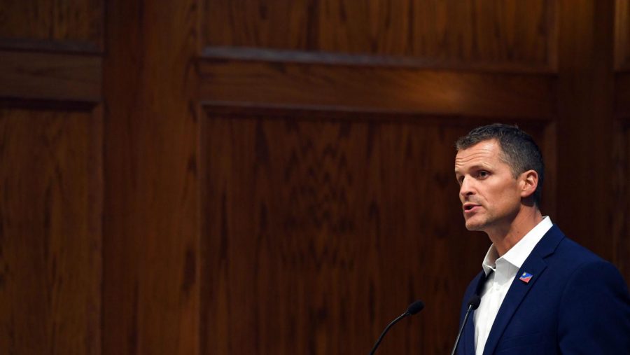 TenHaken encouraged Sioux Falls residents to be selfless and wear masks during his press conference on Oct. 19, 2020.
