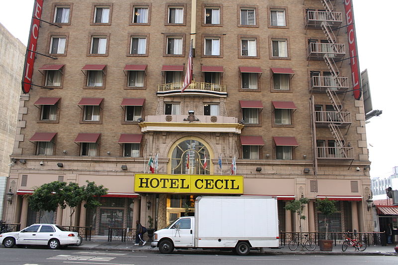 The Cecil Hotel, also known by its nickname hotel death, is currently closed for renovation until later this year. 