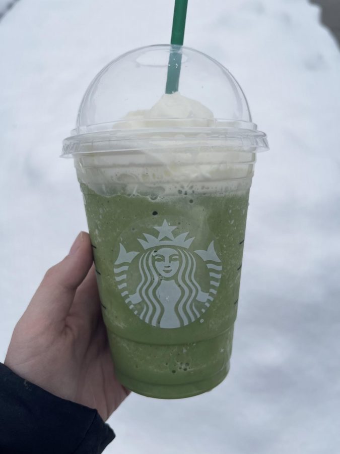 Try out Starbucks secret shamrock frappuccino to celebrate St. Pattys day. 