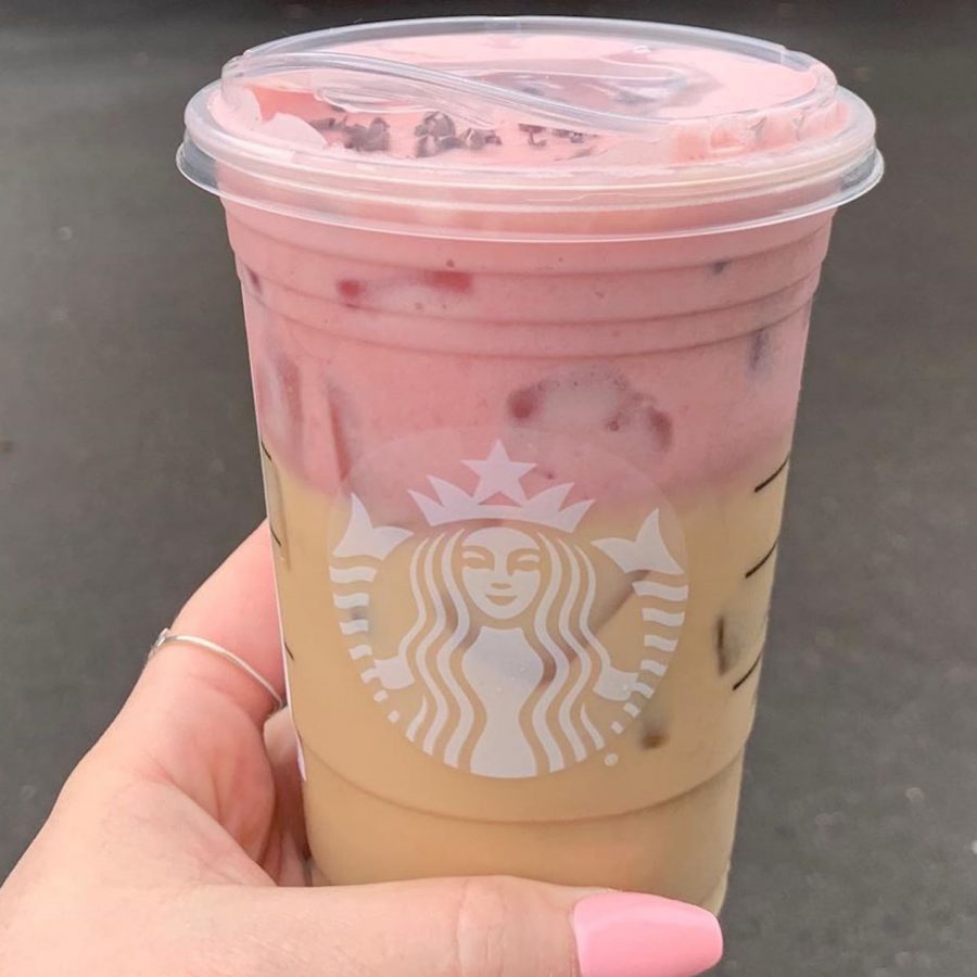 Try out Starbucks delicious secret menu drink: the chocolate-covered strawberry refresher.