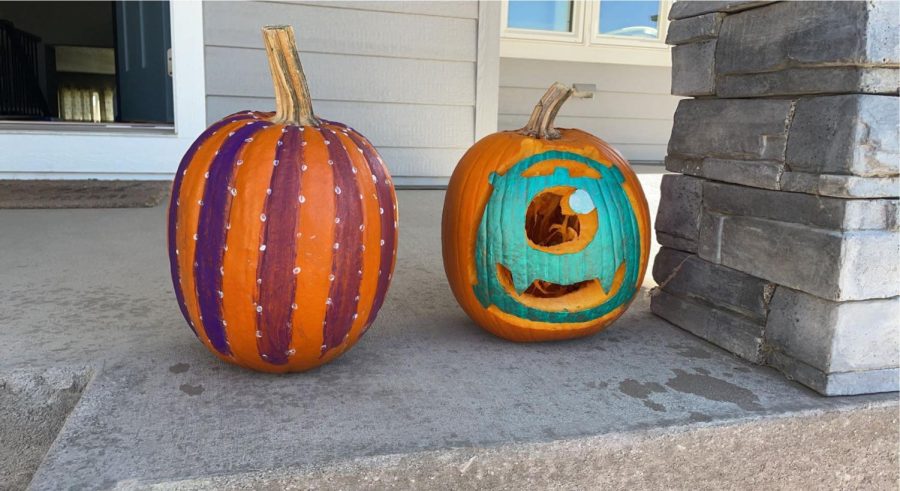 There are many different ways to decorate a pumpkin like carving, painting and sculpting. 