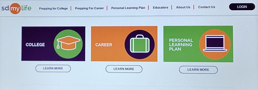 On the home page you can click college, career or personal learning plan to begin your process in planning for your future.  