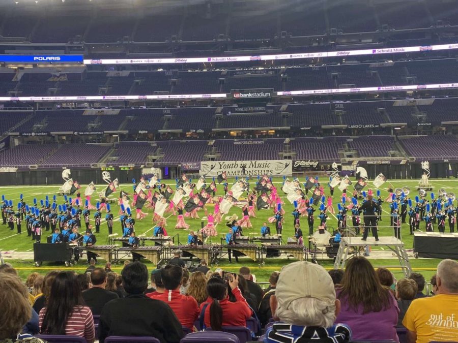 LHS marching band attends their annual trip to St. Louis for the Bands Of America competition. 
