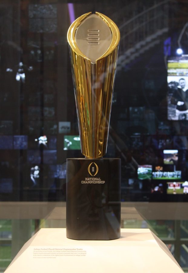 This trophy will be awarded to one of the four teams playing in the championship game.