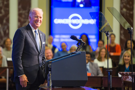 President Biden gives a press conference announcing his reignition of the Cancer Moonshot. 

