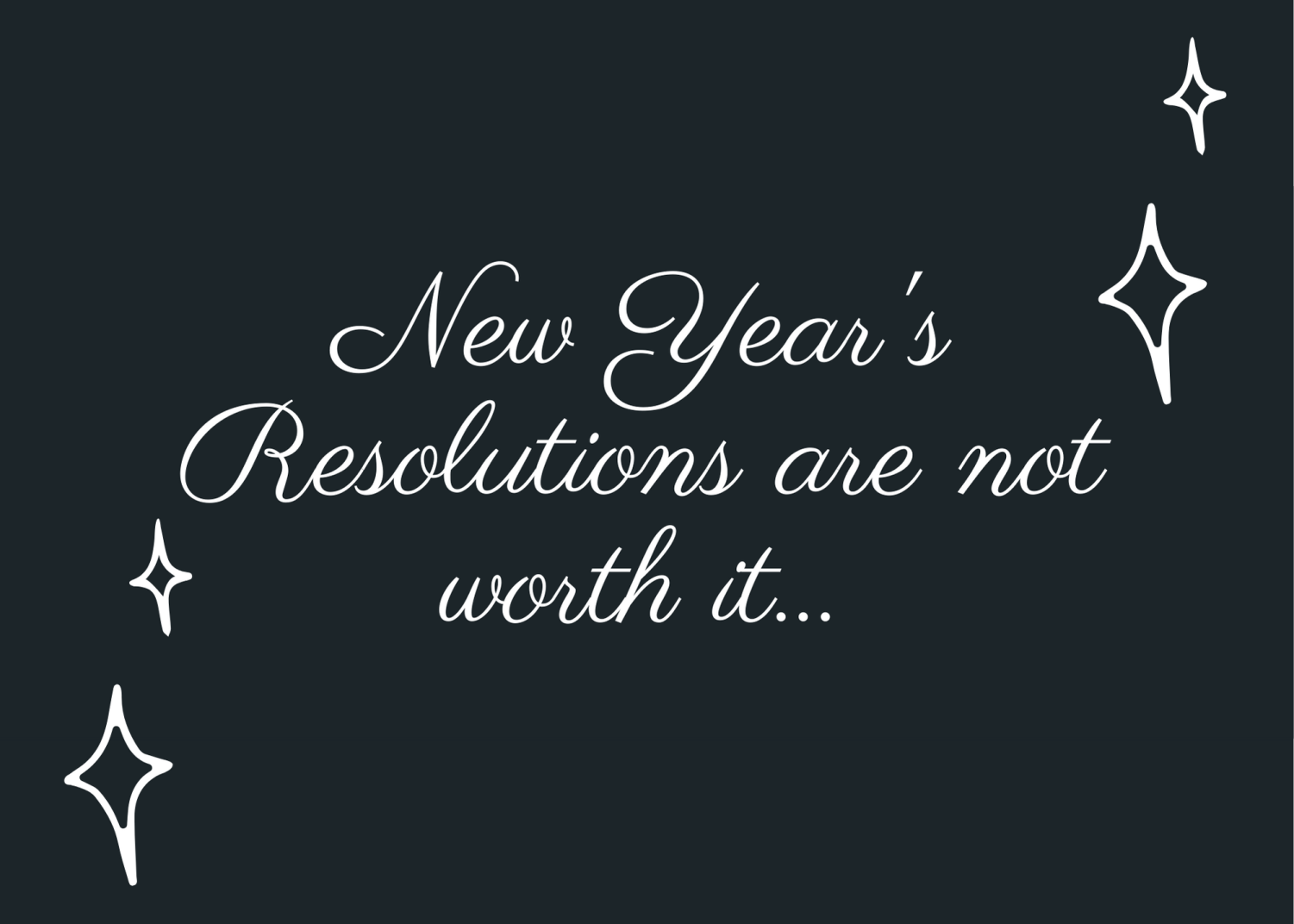 New Year: Are resolutions really worth it?