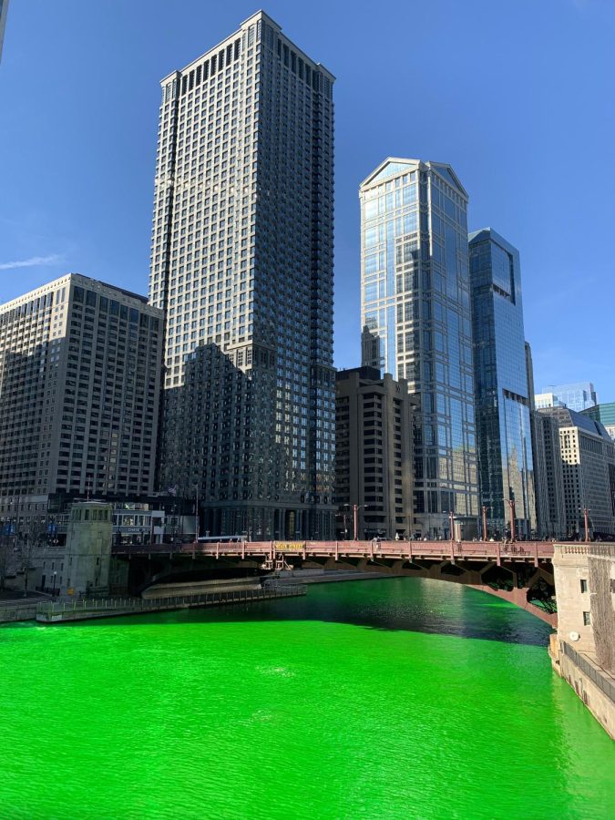 
One of the most popular celebrations of St. Patricks Day in Chicago includes dying the Chicago River green. 