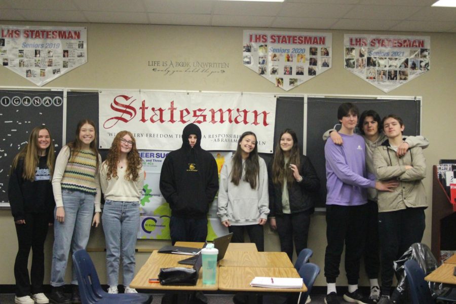 A set of scintillating Statesman staff students secreting silky stories. 