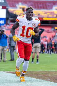The Kansas City Chiefs agree to a trade deal with Miami, involving star receiver Tyreek Hill, for a number of draft picks.
