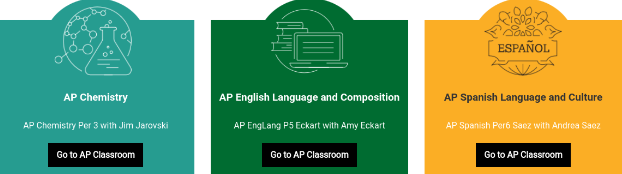 The review videos on AP Classroom are a great way to study for these courses, especially since AP testing season is right around the corner.  
