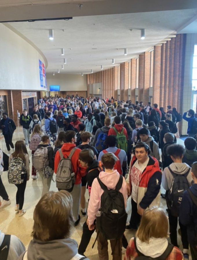 LHS is swarmed with many students getting from class to class, but many students and Student Council members help make the transition of incoming freshmen very smooth. 