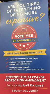 An example of mail South Dakotans may receive in the mail talking about Amendment C that does not fully inform voters.
