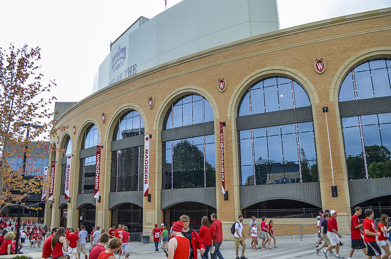 The Camp Randall North Entrance Expansion at the University of Wisconsin where the volleyball team plays. 
