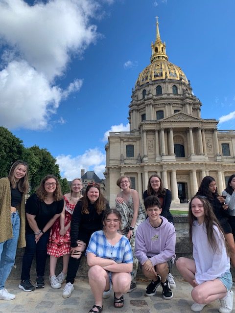 LHS Students spent time in France with fellow teacher Heather Coombs.