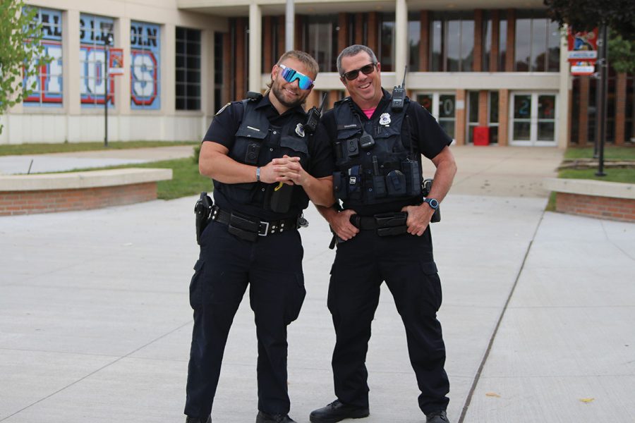 Chase Vanderhule and Bob Draeger are partially responsible for keeping LHS a safe space. They spend time not only with negative situations that deal with crime but also getting to know the student body and staff to make their environment feel safe. 