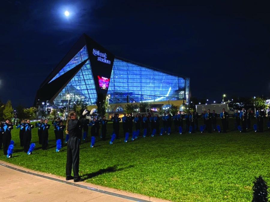 The LHS Marching band performed numerous times across the Midwest, including at Youth In Music at the US Bank Stadium in Minneapolis, Minnesota. 