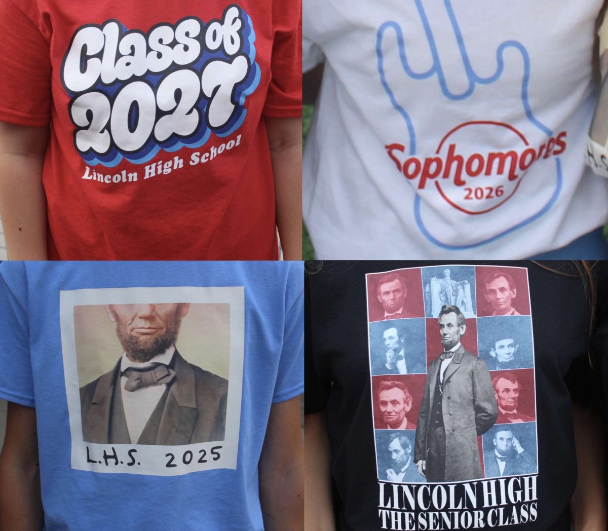 A member of every class repping their class t-shirts through the last day of homecoming on Friday, Sep. 15 and later that evening at the football game!